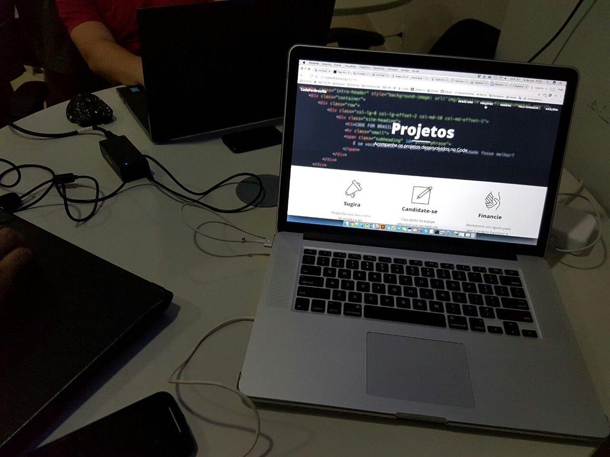 CodeForBrasilia's tweet image. Code for Brasília #Hacktivismo em ação