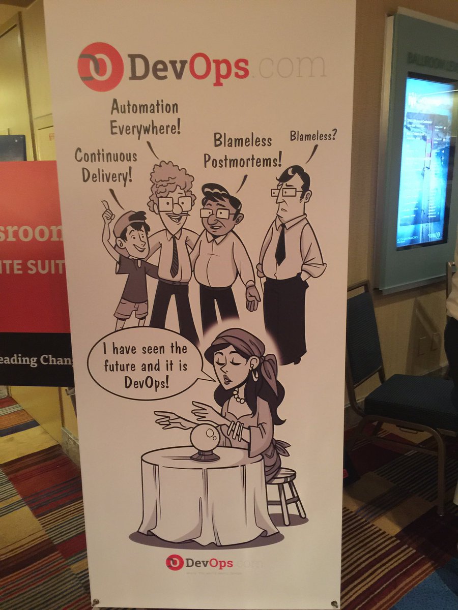 devopscouts's tweet photo. In a nutshell... #DevOps #DOES16 https://t.co/pjLxTd5v4L
