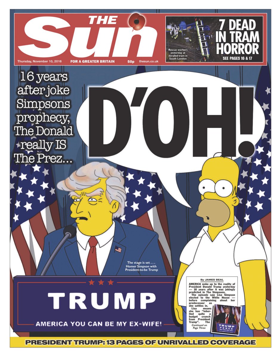 frontpagestoday's tweet photo. Homer sums it up nicely in on front page of Thursday's @TheSun https://t.co/shk8o1NocM