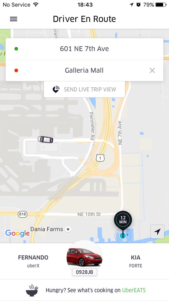 Asteggles17's tweet photo. @Uber don't appreciate drivers waiting at the airport for a better offer. 2nd driver to accept, wait, then cancel. https://t.co/wGkTDD72R1