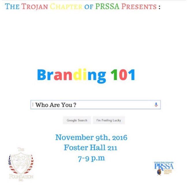 _VSUPRSSA's tweet photo. Join us tonight for our BrandingYourself forum in Foster Hall room 211! With special guest and @YardTalk101 creator Jahliel Thurman! https://t.co/8zxYP1E87B