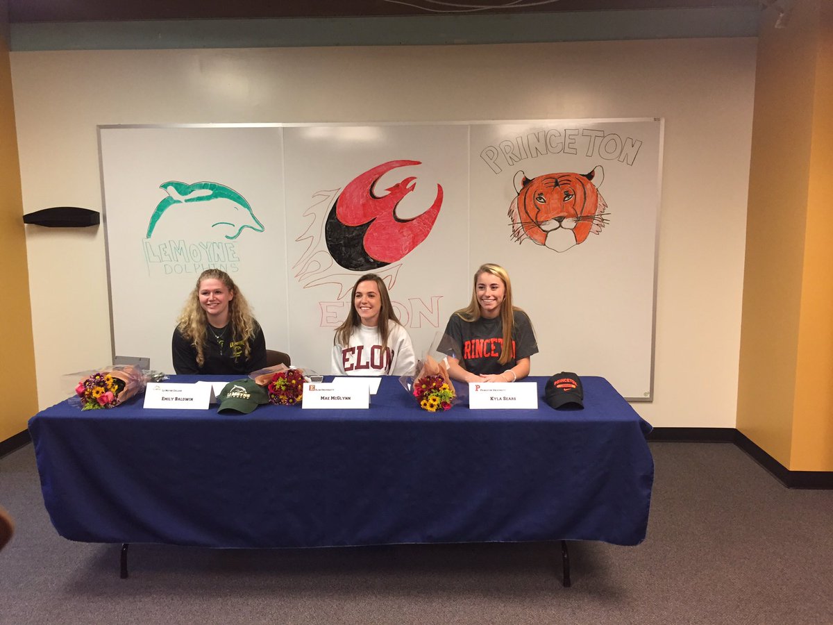 Congrats to seniors Kyla Sears, Mae McGlynn, and Emily Baldwin on continuing their lacrosse careers in college!🎉🎉
