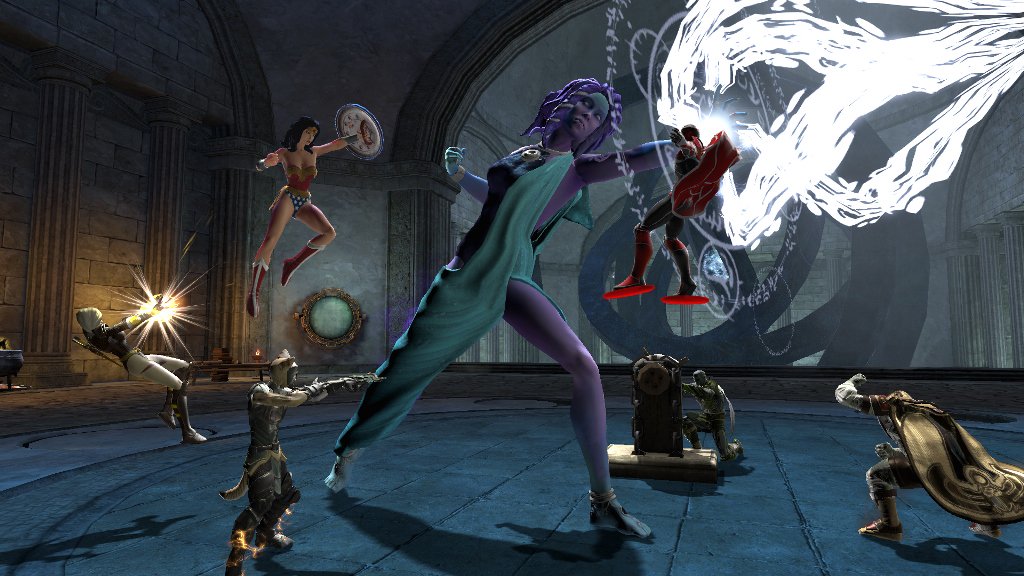 DCUO's tweet photo. You'll need a strong team to handle the gods in #AmazonFury Part III. BIG challenges await! #Raids https://t.co/tthHiLF2Fa https://t.co/SWiKaV1sLn