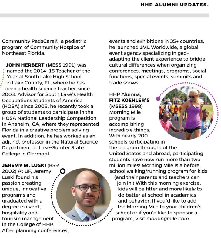jluski's tweet photo. Proud to be a @UF @UF_HHP @UFAlumni &amp; thx for the recognition! #UF #UFHHP #eventprofs #meetingprofs #exhibtionprofs https://t.co/uaLbgz0m9s https://t.co/umMFmVPCpm