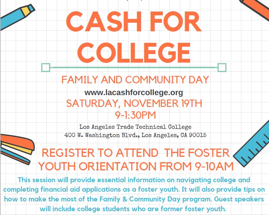 knowb4ugola's tweet photo. RSVP today for a FREE @LACash4College event on Nov 19 at @LATTC https://t.co/tiGhMU1t91 #freemoney #limitedspace #CollegeReadyLA #LAC4C https://t.co/tfiTJRV3j3