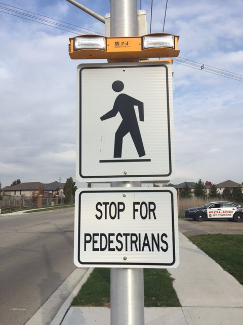 Know the rules, For kids sake! stps.on.ca/pedestrian-cro… Pedestrians have the right of way at these signs "Stop for Pedestrians" #STOP