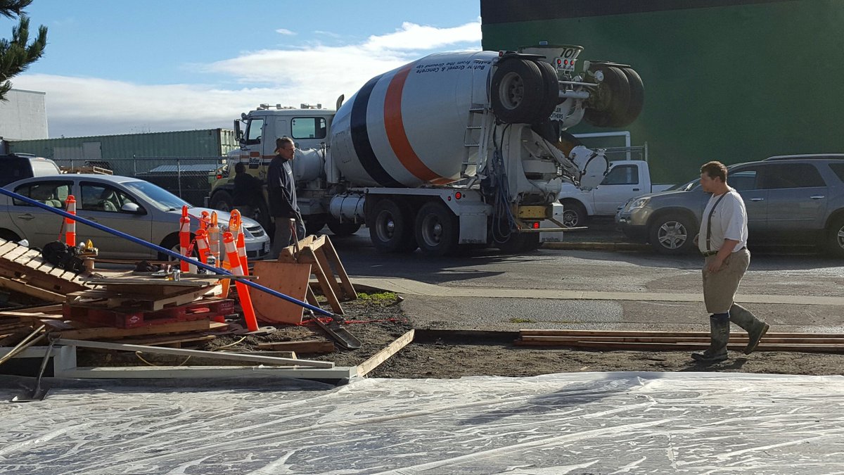 Matthews is closed this afternoon aside from urgent matters due to concrete being poured -- call 250-388-4123 for access!