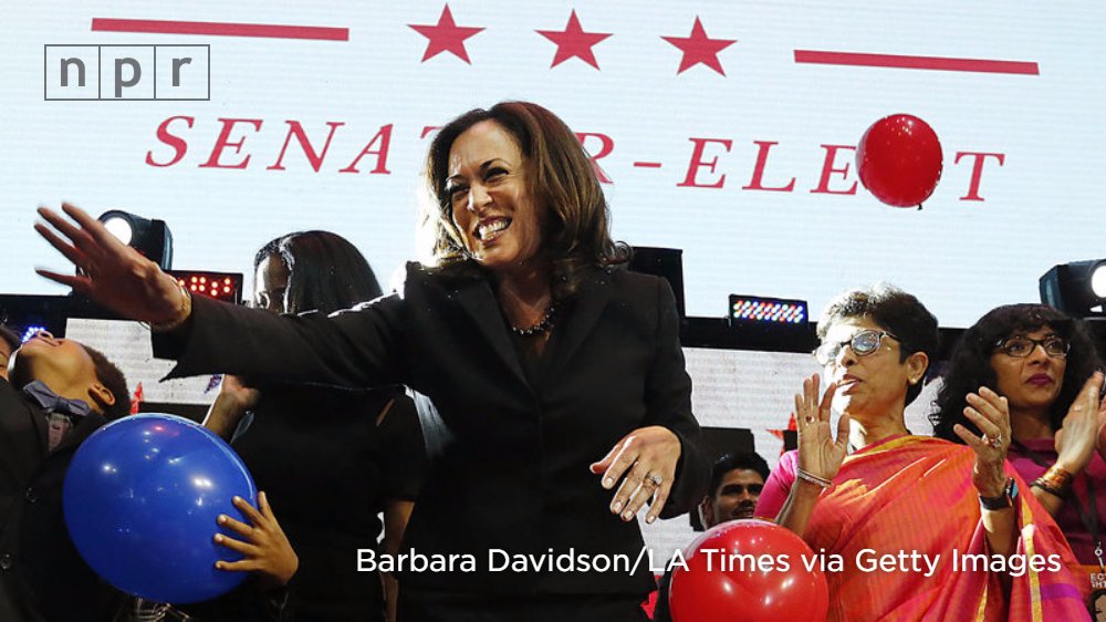 NPR's tweet photo. Overshadowed by Trump win, women recorded several #ElectionNight "firsts" with wins in Senate and elsewhere https://t.co/gfCri2Q10G https://t.co/J3PWKUYnAr