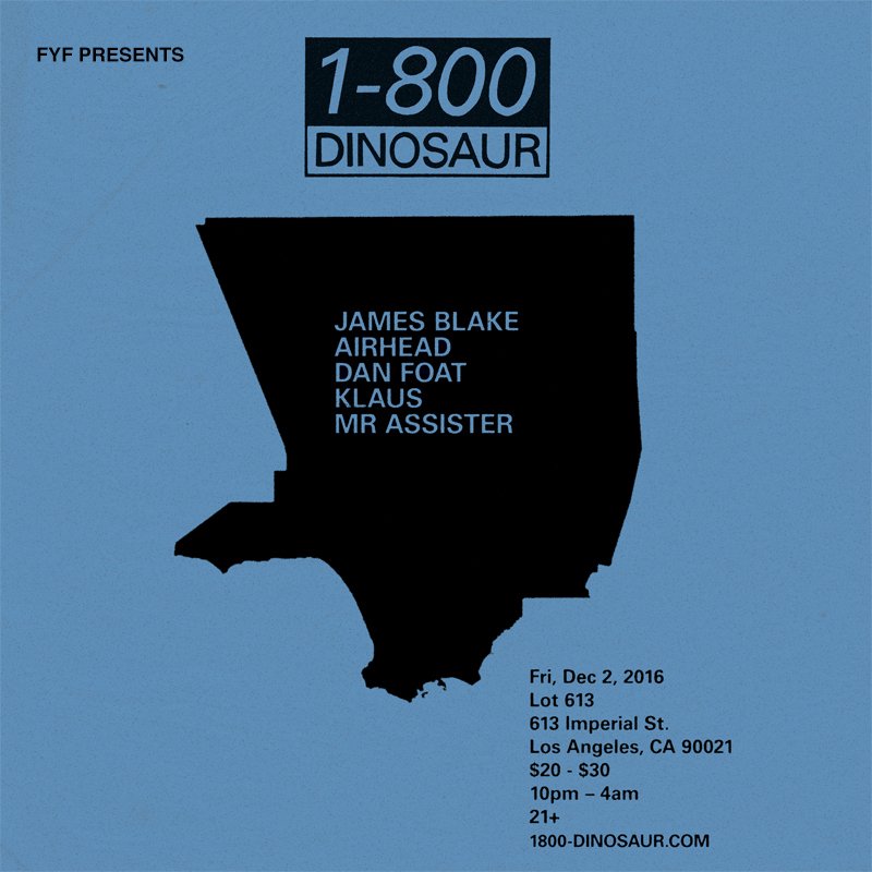 JUST ANNOUNCED: <a href="/1800dinosaur/">***</a> at Lot 613 on 12/2. Tickets go on sale 11/11 at 10 am. More details at fyfpresents.com. #fyfpresents