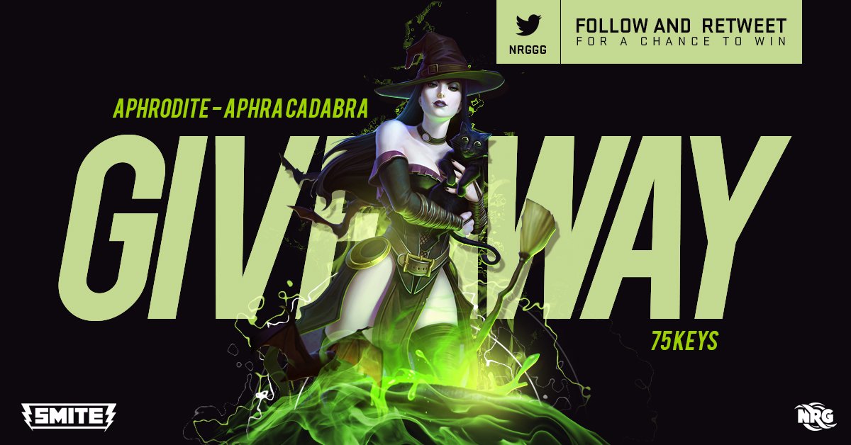 NRGgg's tweet image. The world can use help from the goddess of love #Aphrodite... We have 75 codes for @SmiteGame to giveaway! 

Follow @NRGgg and RT to enter