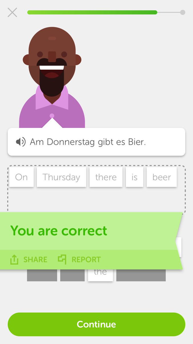 jonah_morris's tweet photo. Doing a spot of German practice on Duolingo &amp; it seems like they understand how @BeerBods Thursdays go down!!! https://t.co/c467Isp3YQ