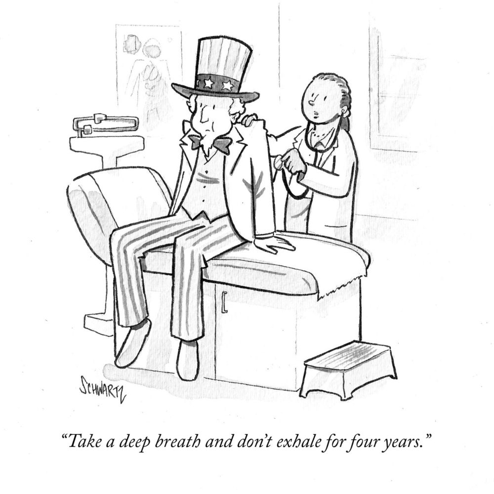 Today's afternoon cartoon by <a href="/BentSchwartz/">Benjamin Schwartz</a>. See more cartoons with the New Yorker Today app: nyer.cm/2HEIMGQ