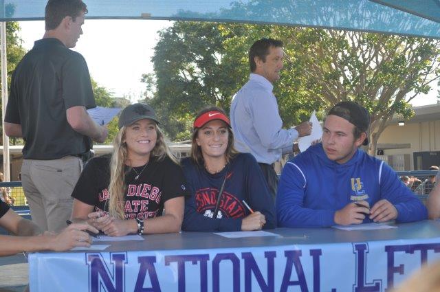Congrats to <a href="/CoopJensen/">Coop Jensen</a> and <a href="/kennedymuls234/">kennedy mulvaney</a> of <a href="/seaqueenlax/">CdM Girls Lacrosse</a> - going to SD State and Fresno State respectively.