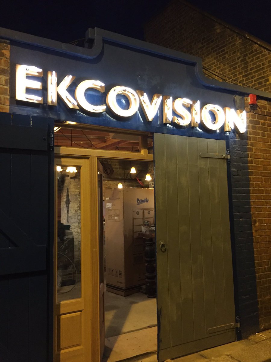 AnticPubs's tweet photo. We are now lit up @Ekcovision! Now only 21 hours to go until opening. 🍸✨ Thanks @SteadElectrical! #Tooting #cocktailbar https://t.co/ov3dnaUb8x