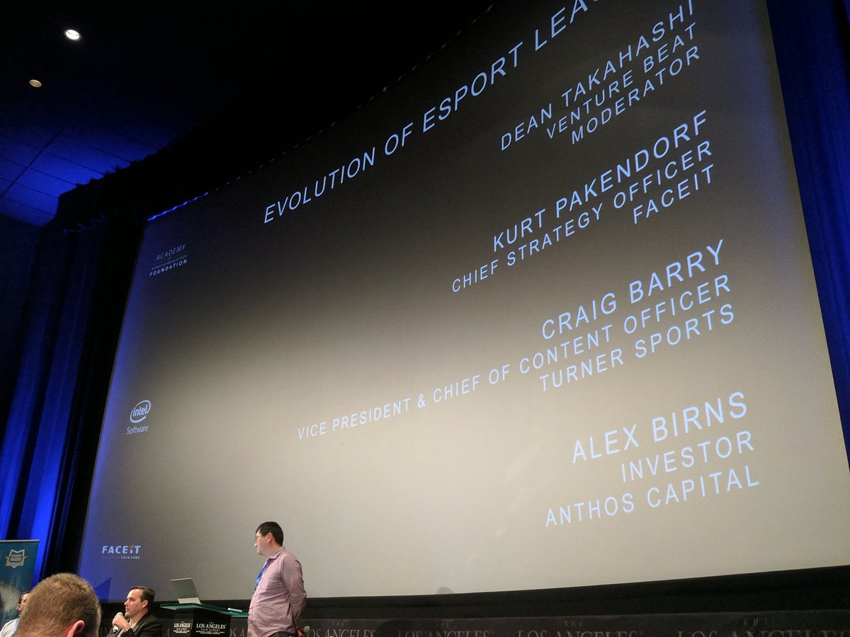 Official_AIAS's tweet image. Next we have @deantak moderating our panel, the &quot;Evolution of #esport Leagues&quot; #BuzzWorkshop LA #intelgamedev