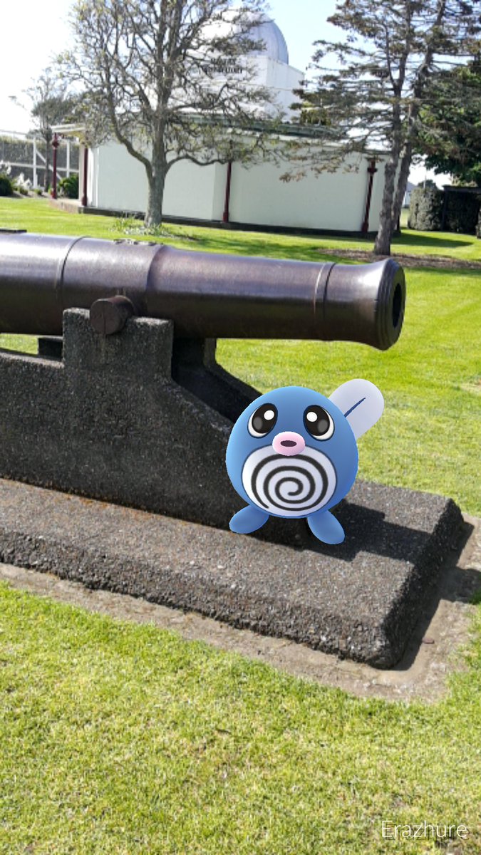jadynr21's tweet photo. No you may NOT ride inside the cannon #polywag (too fat anyway..) #pokemongoapp #gottacatchemall #PokemonGO #pokemoncollege #CatchOfTheDay https://t.co/KzZ7mxjRkx