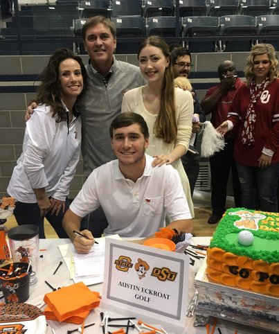 Golfweek (@golfweek) on Twitter photo Hey <a href="/AustinEckroat/">Austin Eckroat</a>, can you save us a slice of that cake?
#NationalSigningDay PHOTOS: bit.ly/2eLReEv <a href="/OSUCowboyGolf/">OSU Cowboy Golf</a> Hey <a href="/AustinEckroat/">Austin Eckroat</a>, can you save us a slice of that cake?
#NationalSigningDay PHOTOS: bit.ly/2eLReEv <a href="/OSUCowboyGolf/">OSU Cowboy Golf</a>