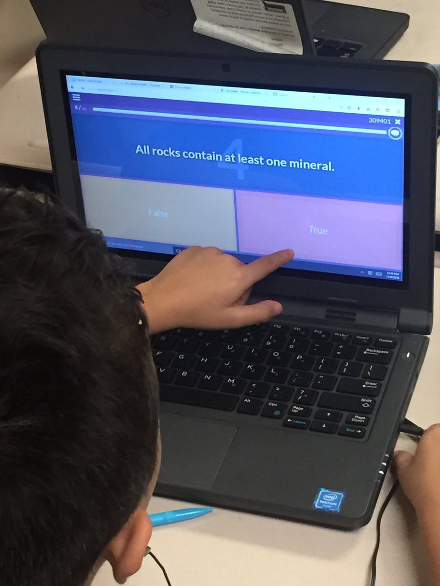 SwagDogs122's tweet photo. My Ruff Riders had a great time today showing what they know about rocks and minerals using Quizziz! 
#Makinglearningfuneveryday https://t.co/dDSbfyOx22