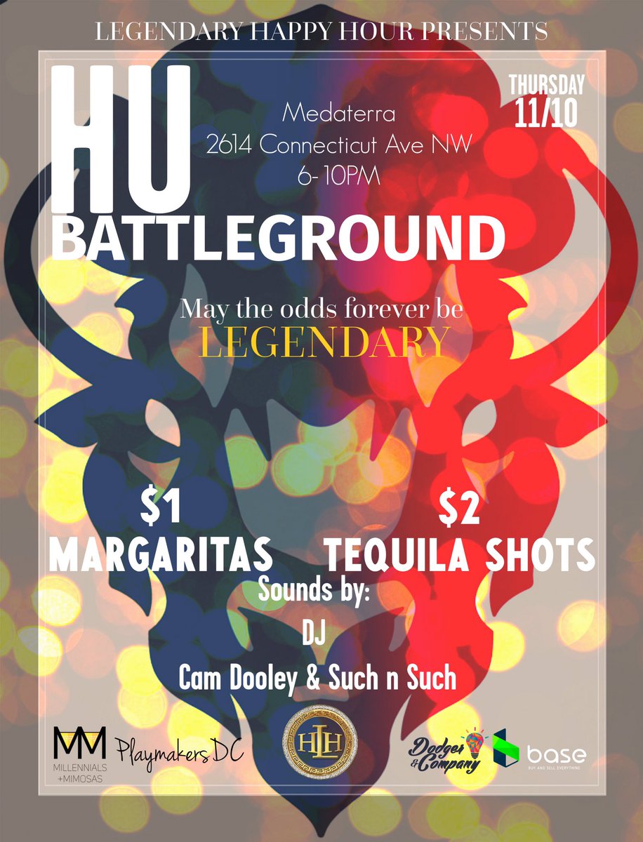 PlaymakersUS's tweet photo. Legendary Happy Hour tomorrow!
#HUBattlegrounds.
Sounds by @tribecalledCAM &amp; @SuchNSuchSM 🏆 https://t.co/8VGsvuX9Hh