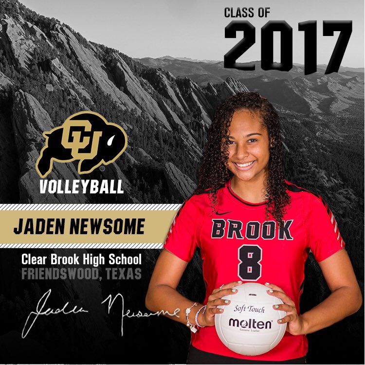 CUBuffsVB's tweet photo. Please help us welcome @jaden__newsome to the Buff Family! #GoBuffs #BuffFamily https://t.co/iUBP7A8Dk6