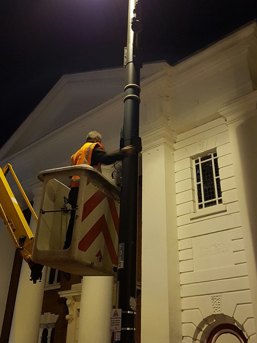 Going live with wifi in Basingstoke. Black hardware to match the street furniture