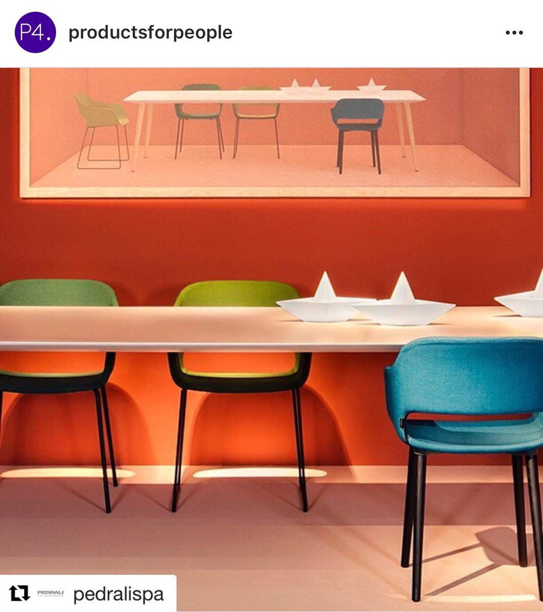 p4design's tweet photo. Did you guys just totally LOVE the @Pedrali #Babila meeting room or what?! #orgatec2016 #pedrali #ironicoffice #fromp4 https://t.co/5kq3Rriskh