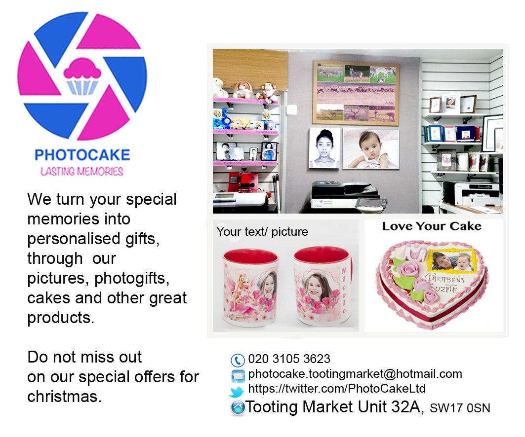 Shop closed prof.reson, Y can still reach me on my landline 020 3105 3623 photocake.tootingmarket@hotmail.comI am still working from home rt