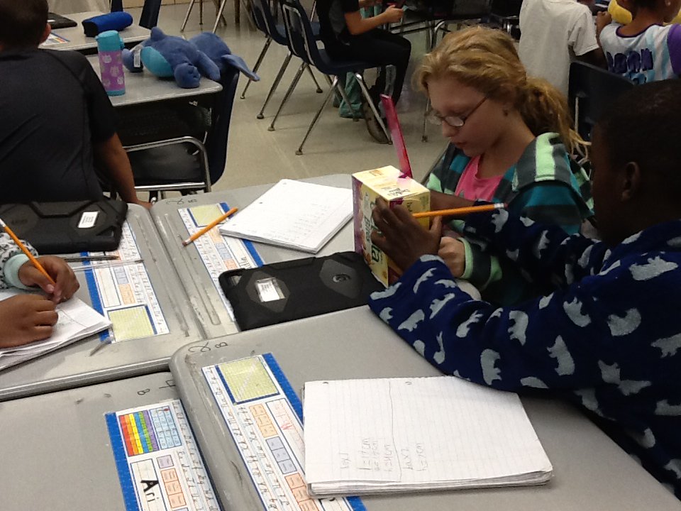 KWallace2014's tweet photo. Measuring volume w/ items from our own pantries! 5.MD.3 @sd161learns @KWallace2014 @WesternAve161 https://t.co/REcOmnyFpR