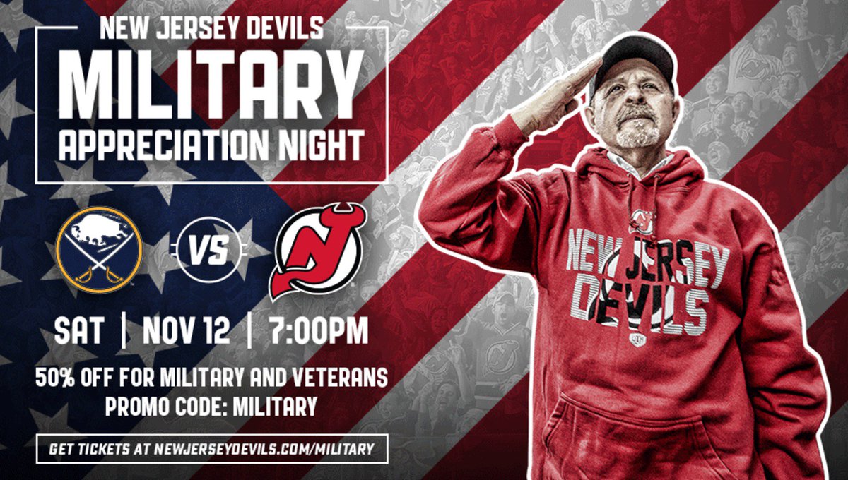 new jersey devils military night