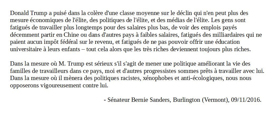 BernieSanders French tweet media