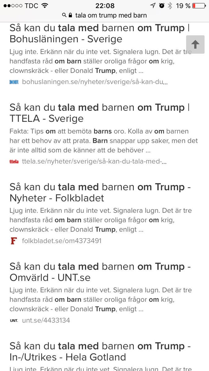jnsptrsn's tweet photo. Tala med dina barn om Trump, hälsar Sveriges alla tidningar. https://t.co/zQB5F3W7PD