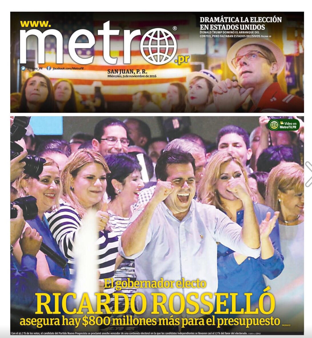 ricardorossello's tweet photo. ¡Gracias por darme su confianza! No los voy a desfraudar. ¡Hoy oficialmente comenzamos a construir el nuevo Puerto Rico! https://t.co/5blaC7P8Bv