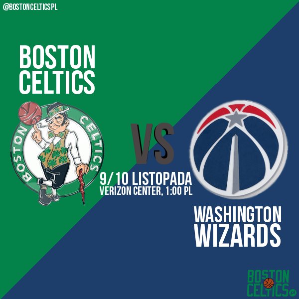 bostoncelticspl's tweet image. Celtowie dziś z wizytą u @MGortat, już na 100 procent czeka nas też pierwszy w tym sezonie mecz Kelly&apos;ego! #BOSatWAS
