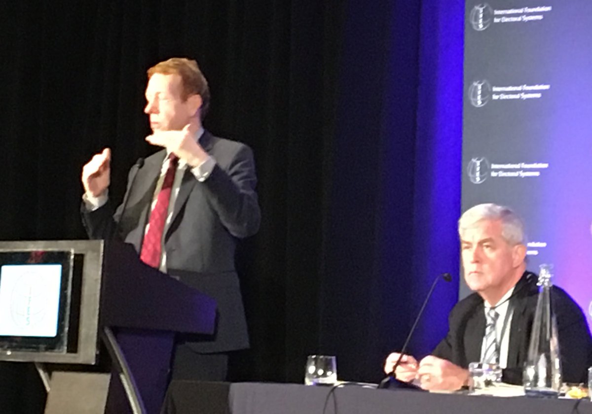 mdsvetlik's tweet photo. #geo2016 keynote Democracy's Uncertain State by Tom Carothers @CarnegieDRoL 'new internal challenges & uncertainty' https://t.co/3RNbbbeRml