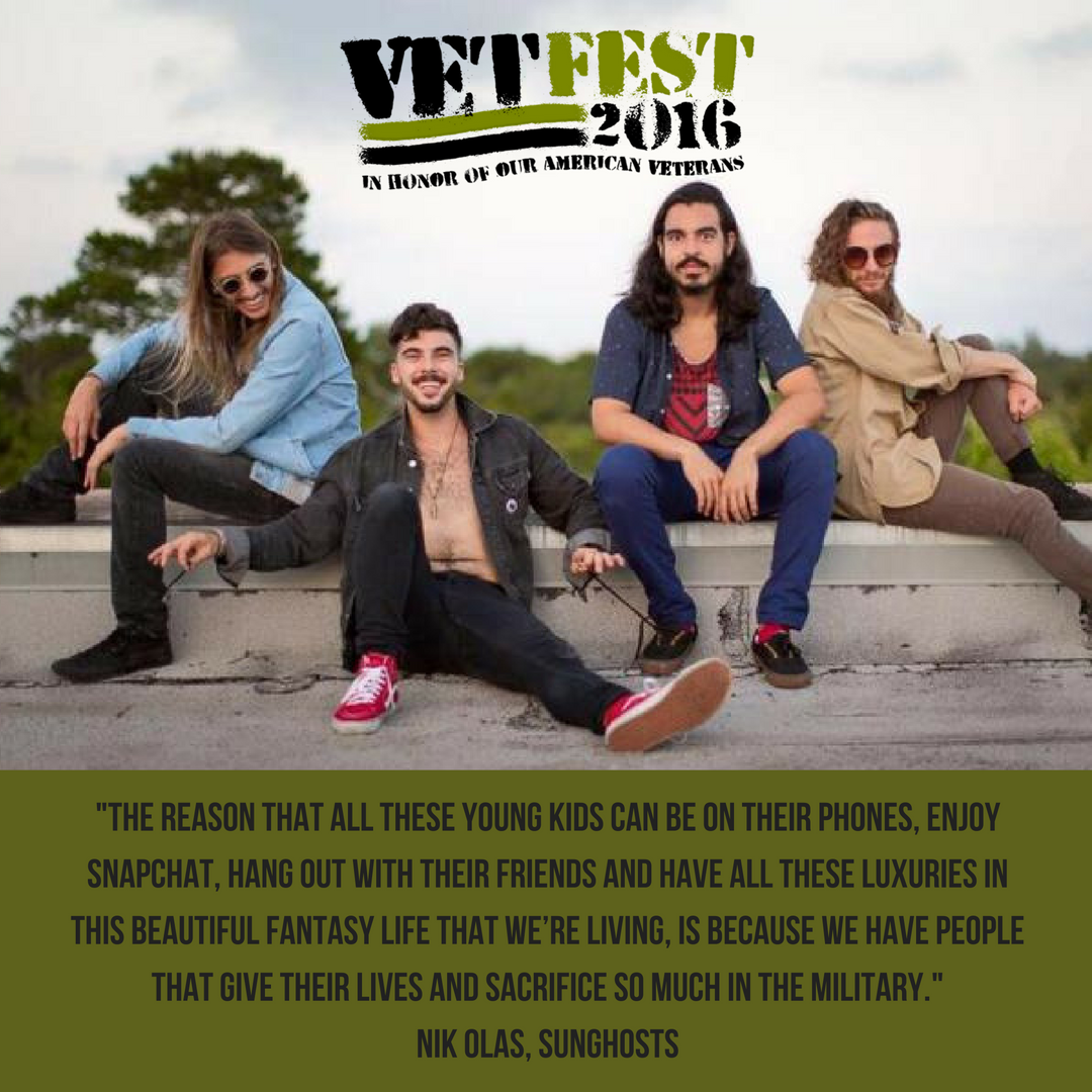 VetFestMiami's tweet photo. #SunGhosts' latest interview discusses duty, sacrifice, and music. Catch them this Friday @ https://t.co/WA3CJaq3hN https://t.co/S6iqqCVelo https://t.co/vXWYXAozD4