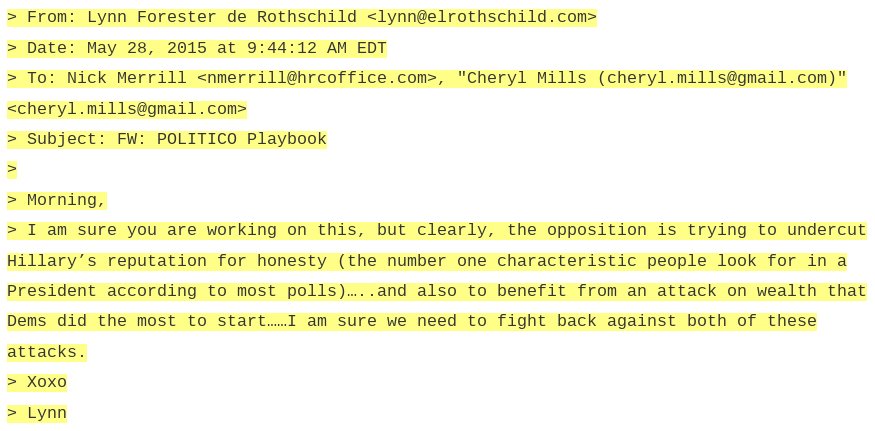Economist publisher Lynn Forrester de Rothschild was part of team Clinton #PodestaEmails36 #PodestaEmails
wikileaks.org/podesta-emails…