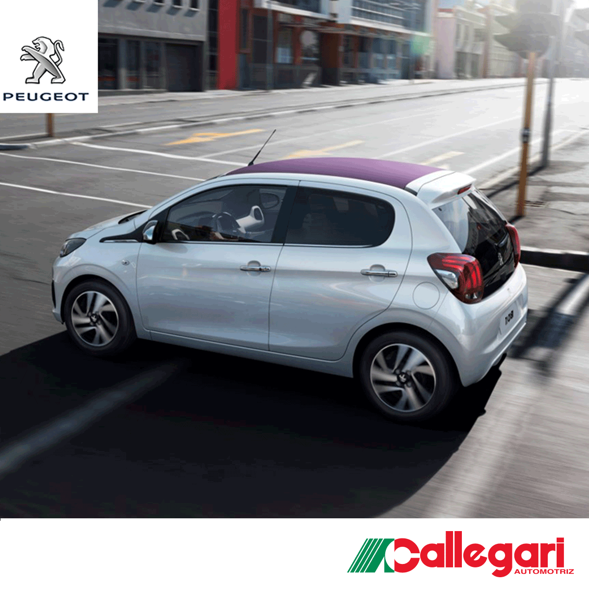 Callegari_Chile's tweet photo. Completo, dinámico y con estilo. Así es el #Peugeot108, un hatchback ideal para descubrir nuevos caminos → https://t.co/tjvkd9k3dH https://t.co/UHkNzMzmhk