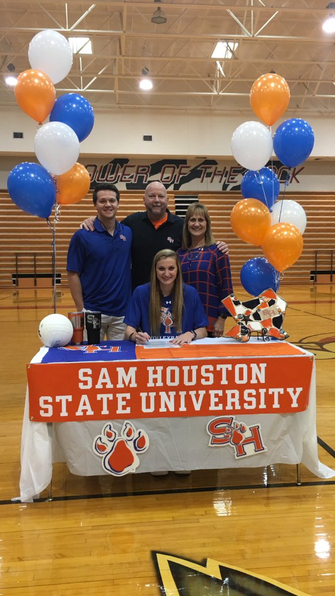 HoustonSkyline's tweet photo. Congrats to @ashley_lewis9 for signing to SHSU! #weareskyline #nsd2016 @BearkatsVB https://t.co/Xp78xEBDO3