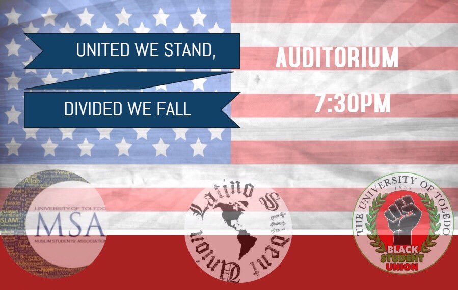 UT_LSU's tweet image. Join MSA @UToledoBSU for an open forum tonight over the election results.