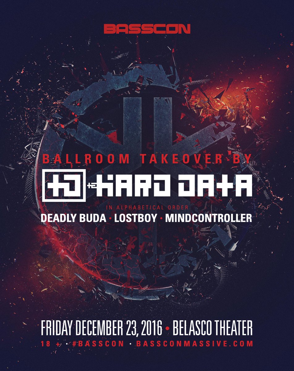 bassconmassive's tweet photo. 🔊 Get ready for #TheHardData to hit the Ballroom of Belasco Theater December 23! https://t.co/kJEe4U93AL