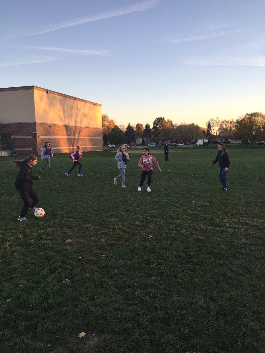 MrsKromphardt's tweet photo. Girl's Fitness Club teamed up with Girl's Soccer Intramurals today for a fun game! #D123 #OLHMS https://t.co/jkpFhbu8v8
