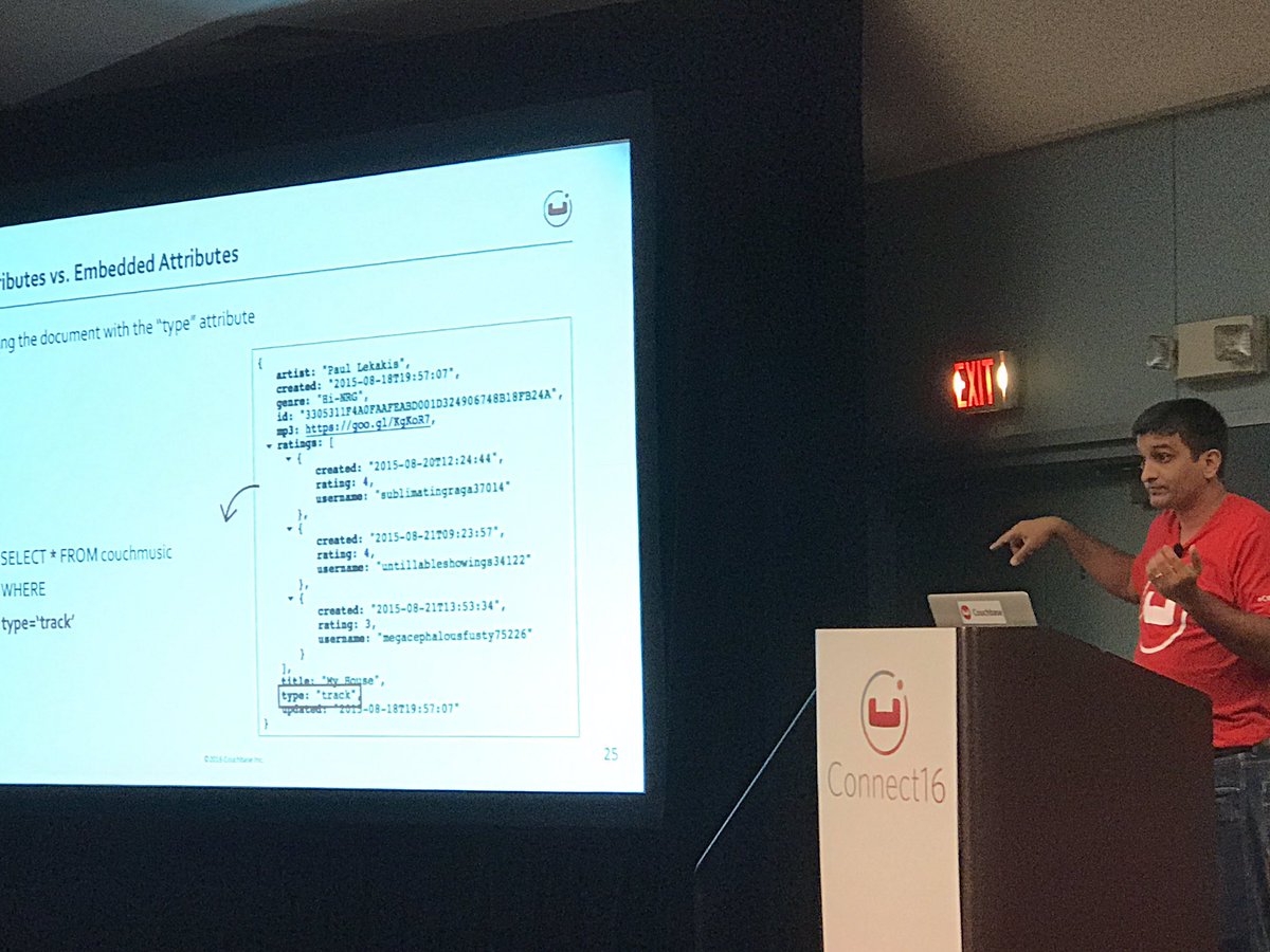 SKBhere's tweet image. #Agile #DocumentModels &amp;amp; #DataStructure Session #Couchbase #connect16 Development Track- @1tylermitchell @javapsyche Full House #nosql #N1QL