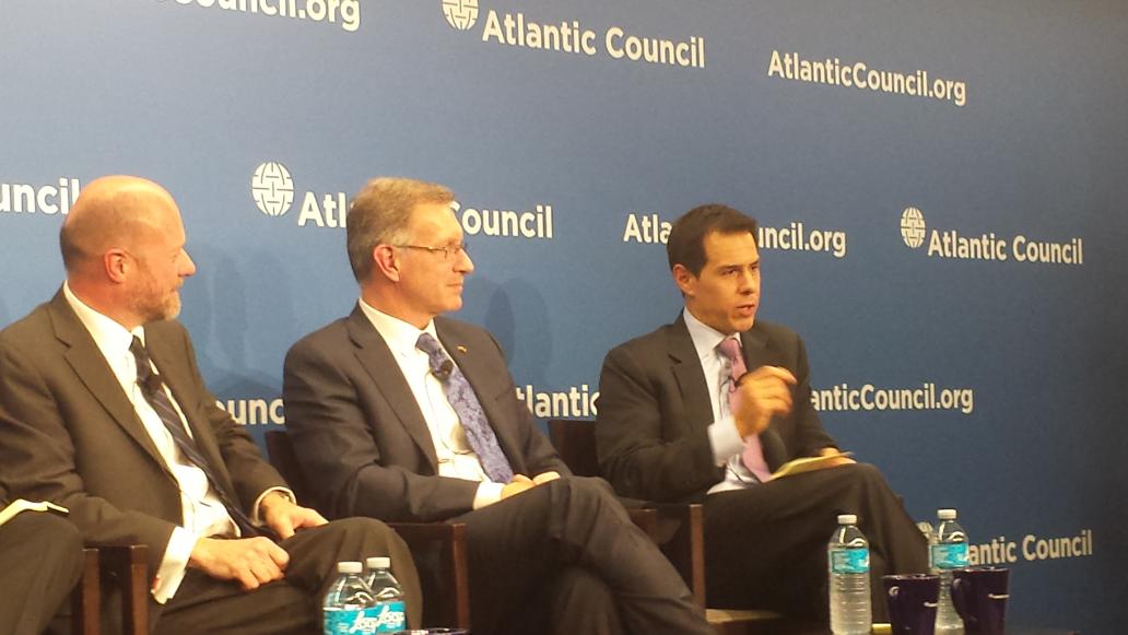 ThalesUSA's tweet photo. Thales' Pete Roney says "#ThalesxPlor is a way to fill technology gaps." #ACDefense @ACScowcroft @AtlanticCouncil https://t.co/e4GVKyYgwF