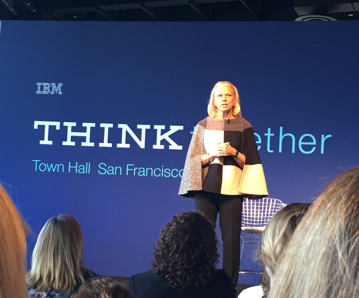 TechMash365's tweet image. Amazing to hear from our CEO Ginni Rometty. #engaging #IBMtownhall #cognitivesolutions #cloud #Leadership @IBMNAjobs