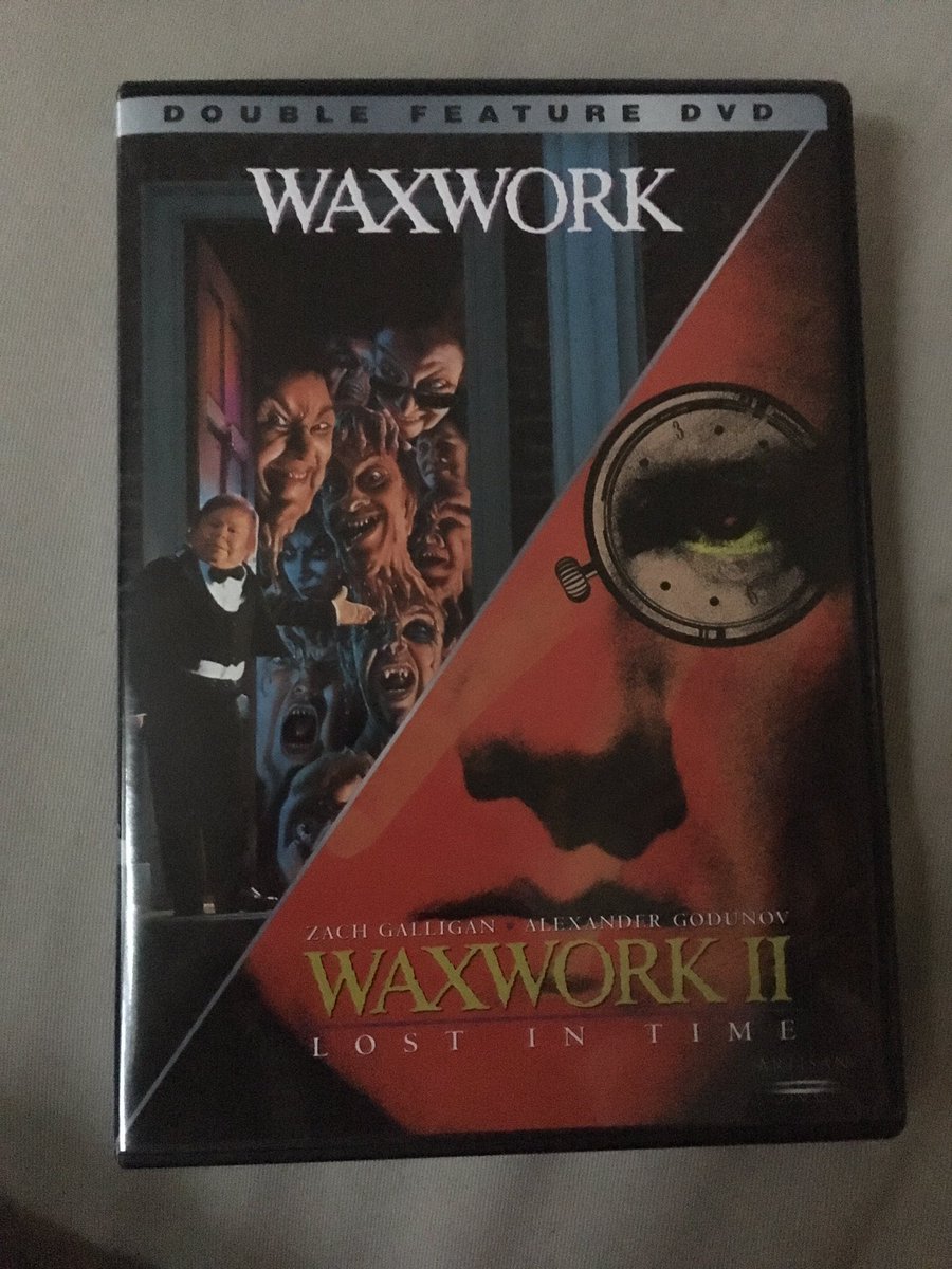 FilmCrypt's tweet photo. Tonight's new double feature...
#WAXWORK #WAXWORKII #Horror #ZachGalligan https://t.co/6IZ1oqSS8G