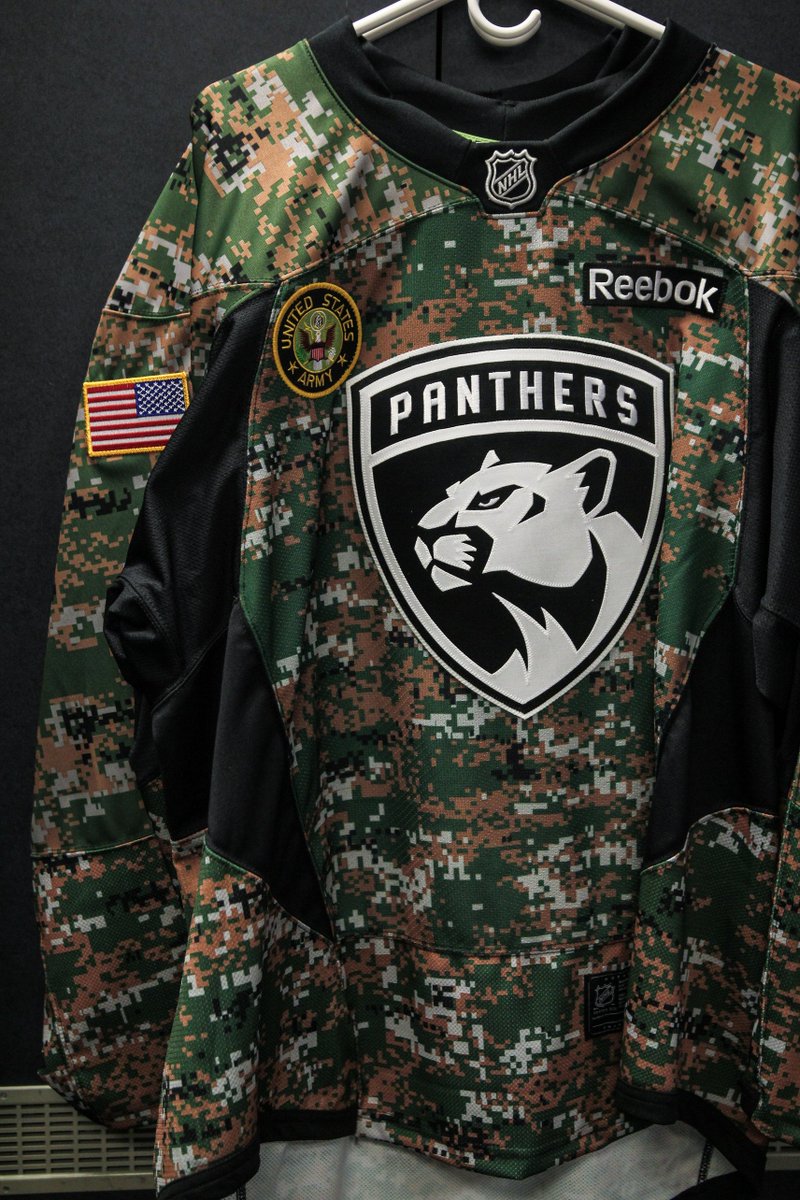 florida panthers military jersey