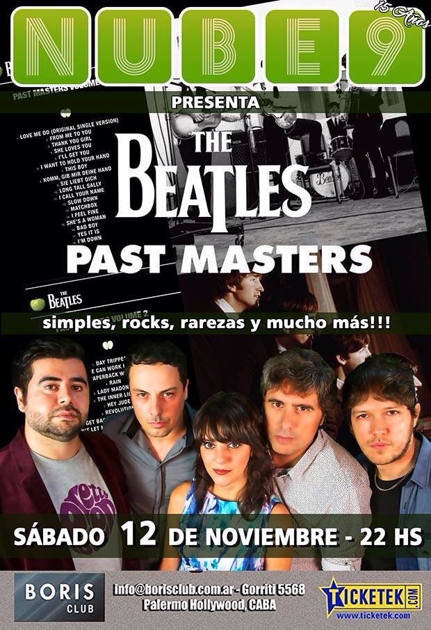 LucreLopezSanz's tweet photo. Sáb12! #Nube9 #PastMasters en @BorisClub 

@JimeGrandi @EzquerraJPablo @marchisergio @recondogaston @CheLoco0 @_universomusica @TinArtStore https://t.co/Wa6t3EXlCS