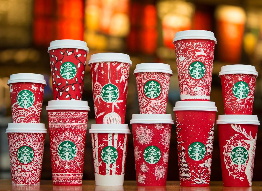 Starbucks unveils 2016 holiday red cups sbux.co/RedCups Meet the designers too sbux.co/2g0bGDm #RedCups