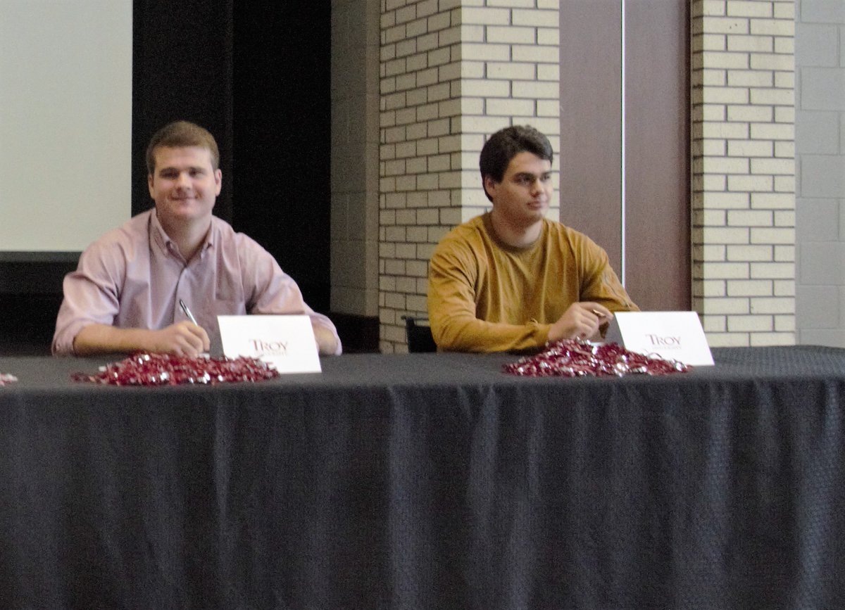 CullmanTribune's tweet photo. #PrepTrackandField Jackson, Elrod sign letters of intent with Troy University @bearcatnewsCHS @CullmanCats https://t.co/6iAx9FWwZ5 https://t.co/tqplVYIsud