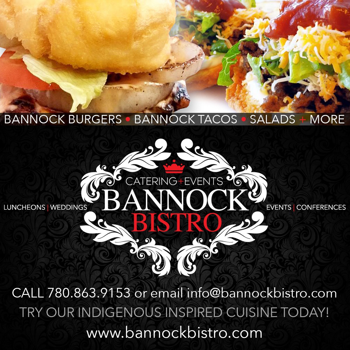 Let us cater your next event! Book today bannockbistro.com